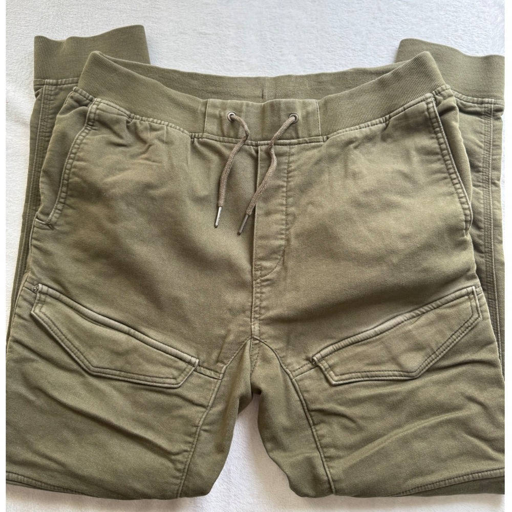 H&M Divided Cargo Joggers Mens Medium Olive Green Cotton Blend Utility Pants